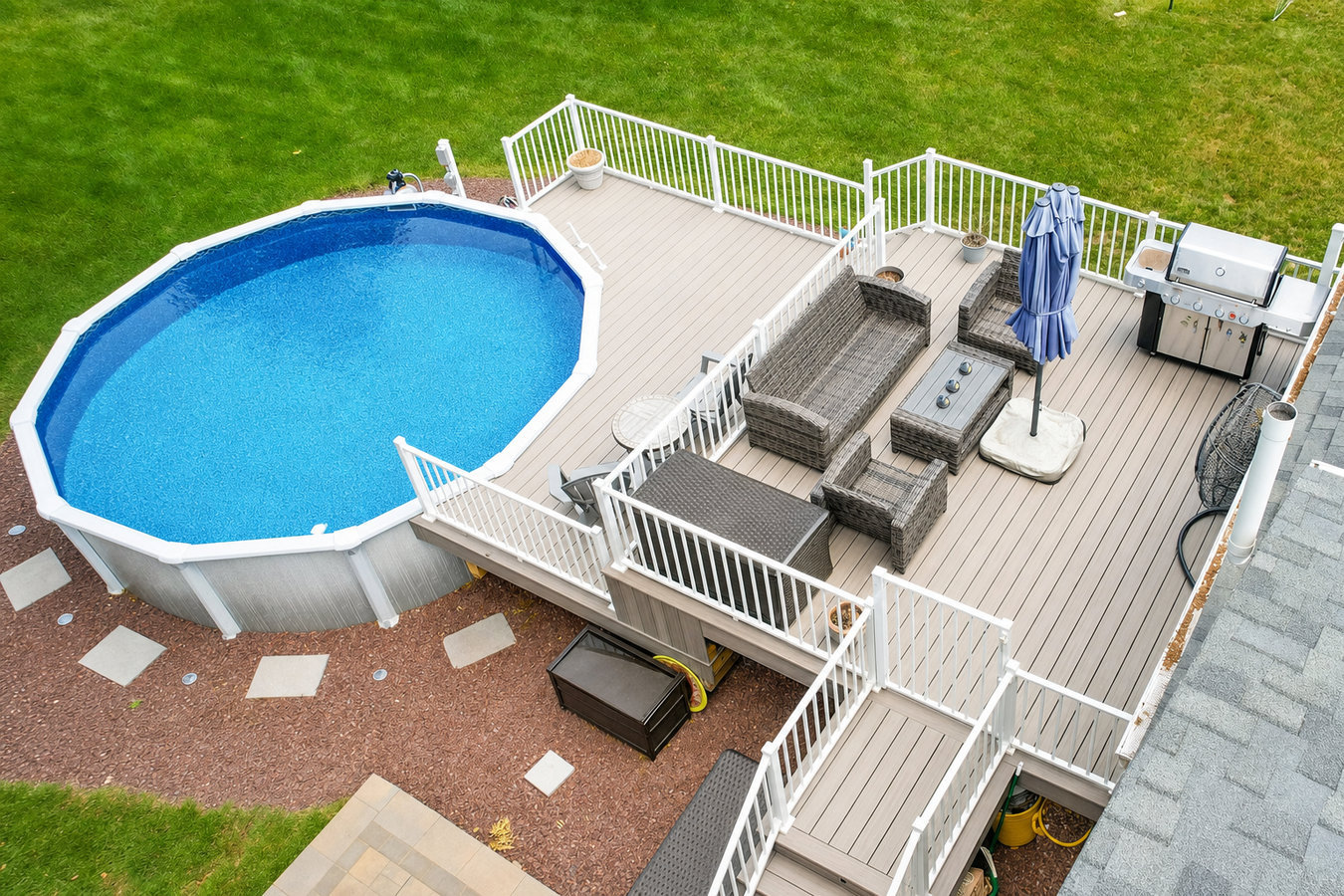 Pool deck construction