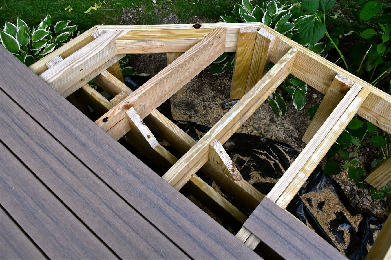 Trex deck installation